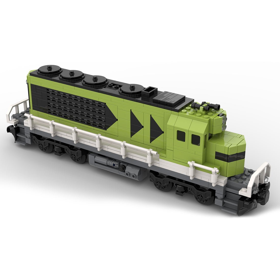 MOC-121833 Diesel Cargo Locomotive Train Model | LesDiy