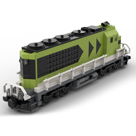 MOC - 121833 Diesel Cargo Locomotive Train Model - LesDiy