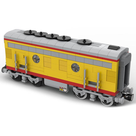 MOC - 122547 Union Pacific Locomotive Train B unit Model - LesDiy - Locomotive