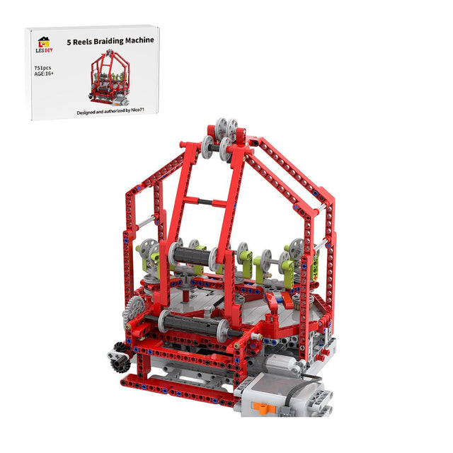MOC-124035 5-Reel Braiding Machine 2022 Building Blocks-LesDiy-MOC-
