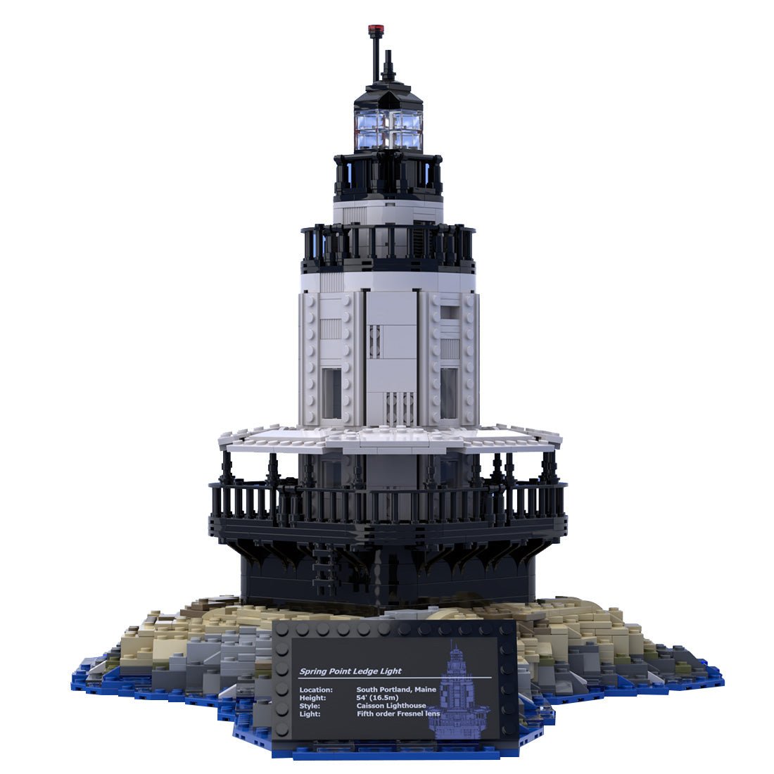 MOC - 124429 Street Scene Theme Beacon - LesDiy - 