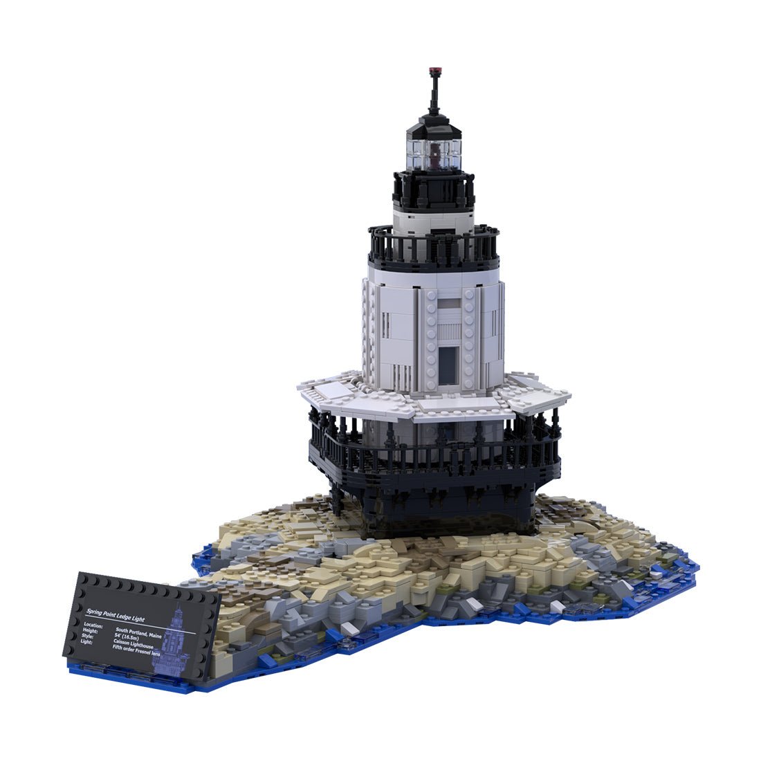 MOC - 124429 Street Scene Theme Beacon - LesDiy - 