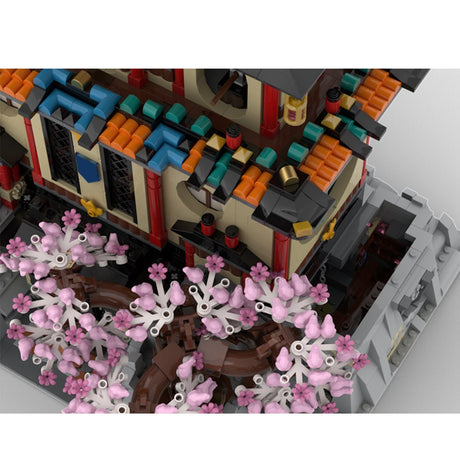 MOC-124852 East Asian Ancient Shrine Tower Building Blocks-LesDiy-MOC-