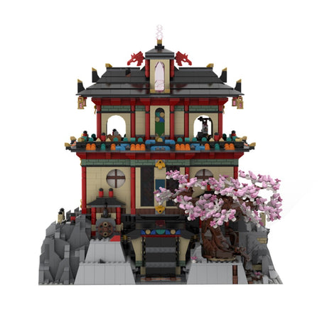 MOC-124852 East Asian Ancient Shrine Tower Building Blocks-LesDiy-MOC-