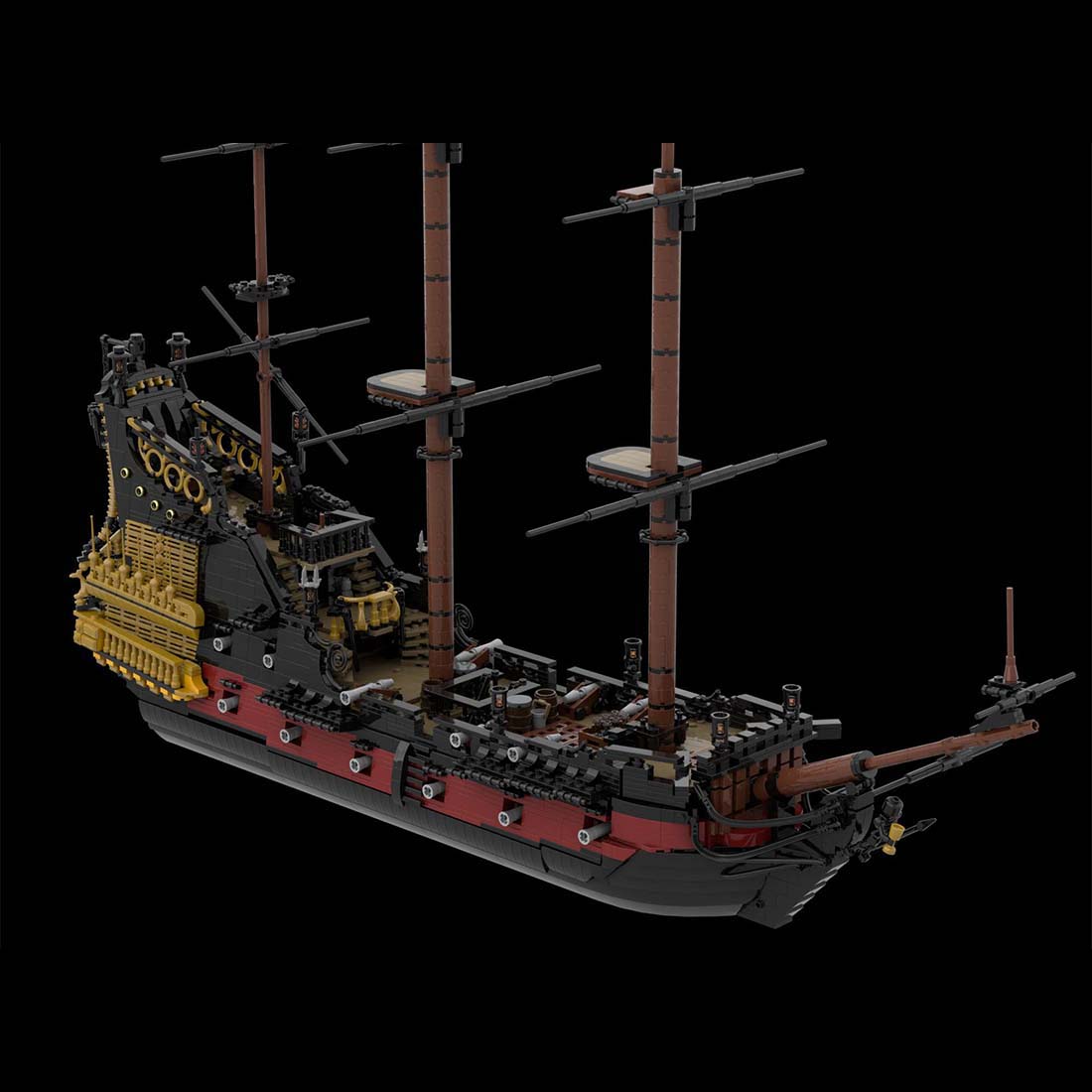 MOC - 124924 Queen Anne's Revenge Ship Model - LesDiy - 