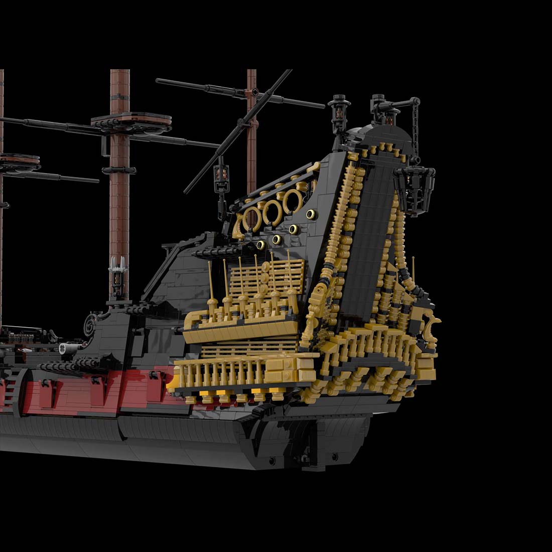 MOC - 124924 Queen Anne's Revenge Ship Model - LesDiy - 