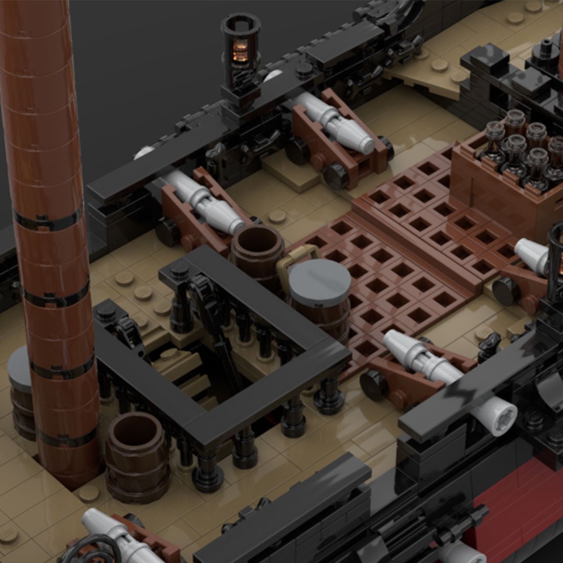 MOC - 124924 Queen Anne's Revenge Ship Model - LesDiy - 