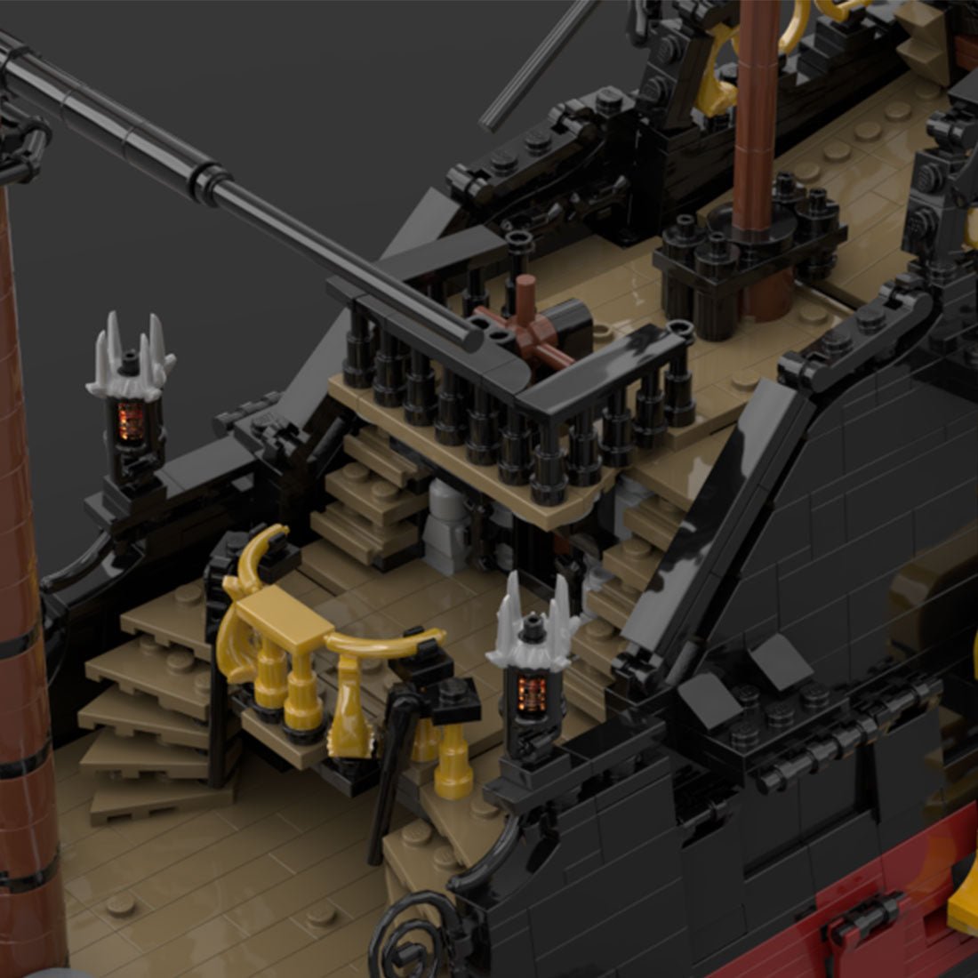MOC - 124924 Queen Anne's Revenge Ship Model - LesDiy - 