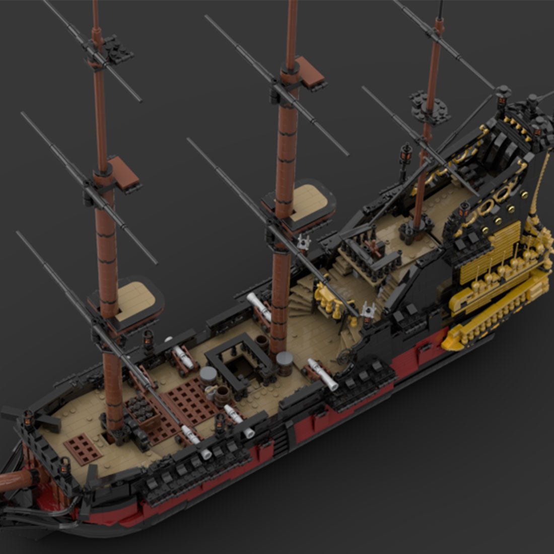 MOC - 124924 Queen Anne's Revenge Ship Model - LesDiy - 