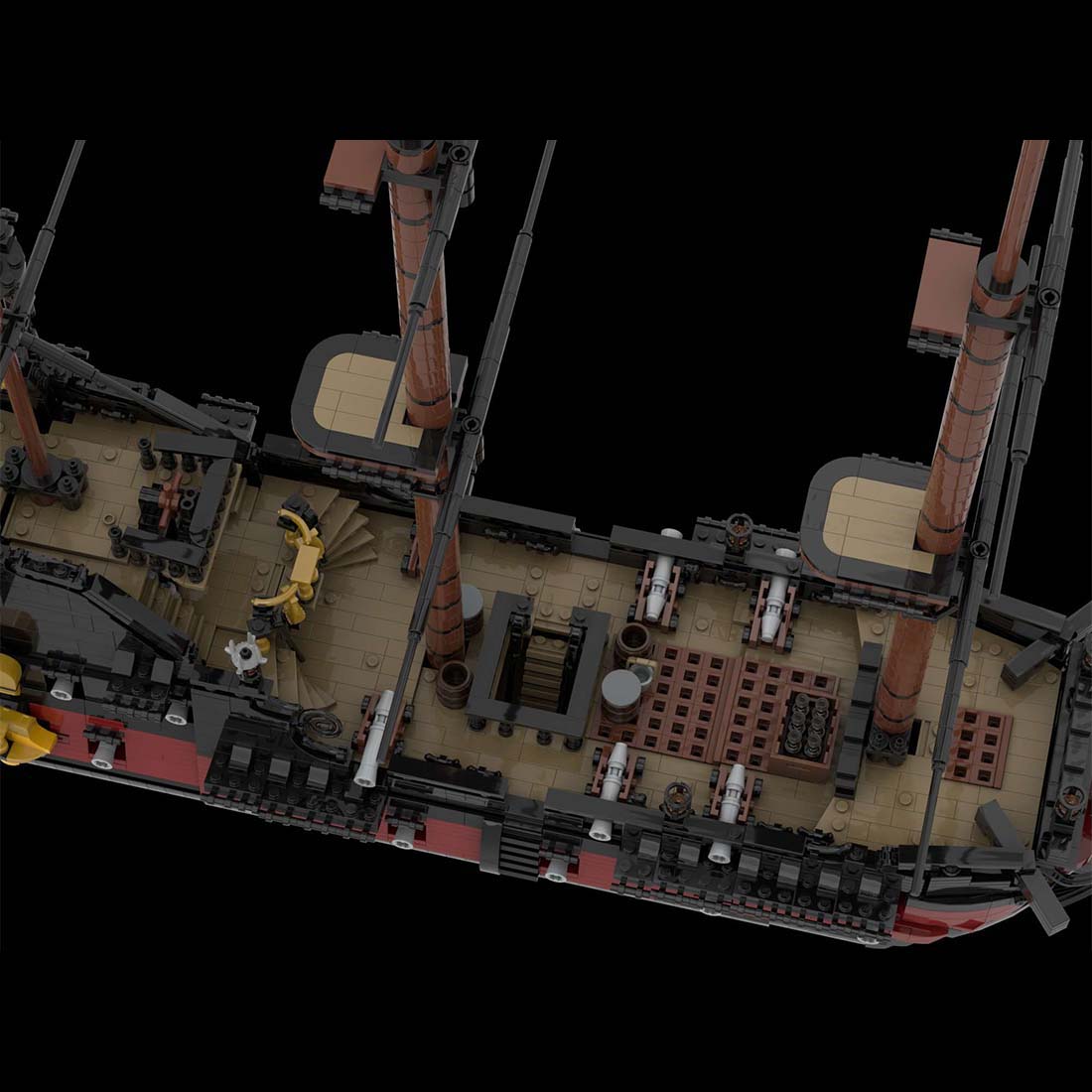 MOC - 124924 Queen Anne's Revenge Ship Model - LesDiy - 
