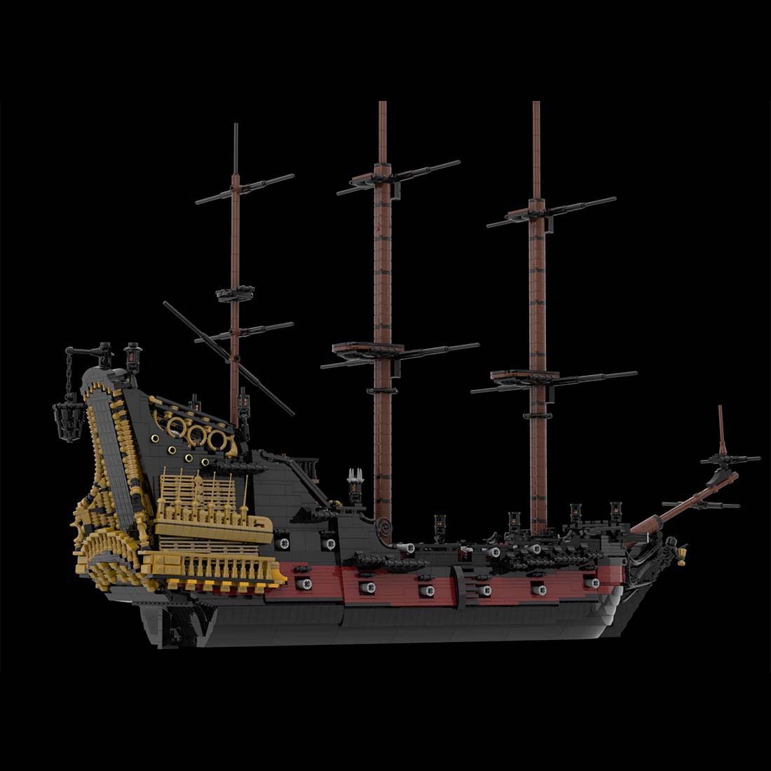 MOC - 124924 Queen Anne's Revenge Ship Model - LesDiy - 