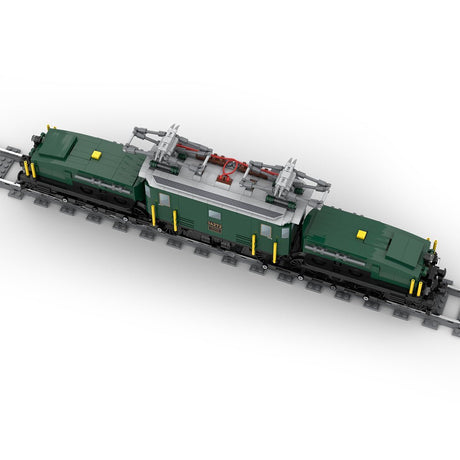 MOC - 124952 Swiss Locomotive Crocodile - Green - LesDiy - Locomotive