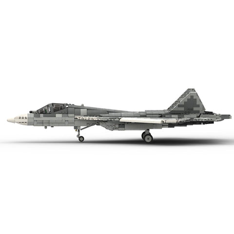 MOC - 125117 Sukhoi SU - 57 Felon | 1:35 Scale Set Building Blocks - LesDiy - Building Blocks