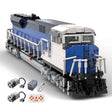 MOC - 125573 EMD SD90/43MAC Salt Fantasy Livery Train Model - LesDiy - Building Blocks - 
