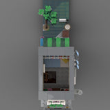 MOC-125588 Modular Noodle Shop Building Blocks-LesDiy-MOC-