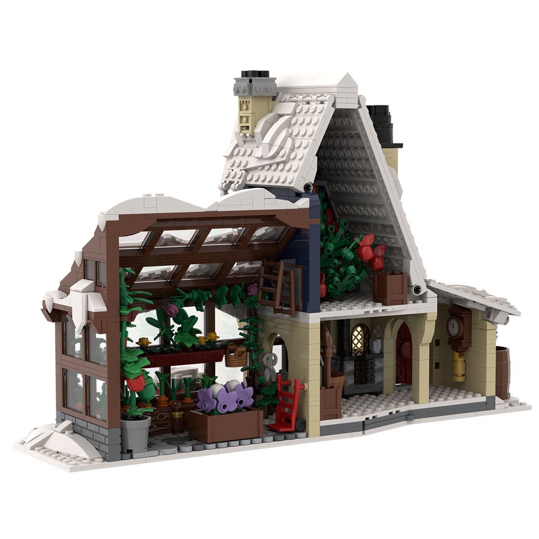 MOC - 126301 Winter Village Greenhouse - LesDiy - 