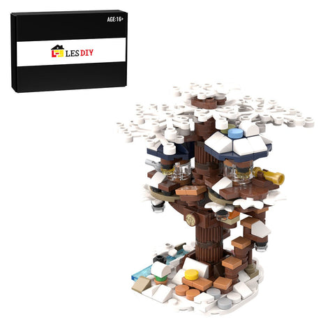 MOC - 126705 Tree House - Winter Version Building Blocks - LesDiy - 