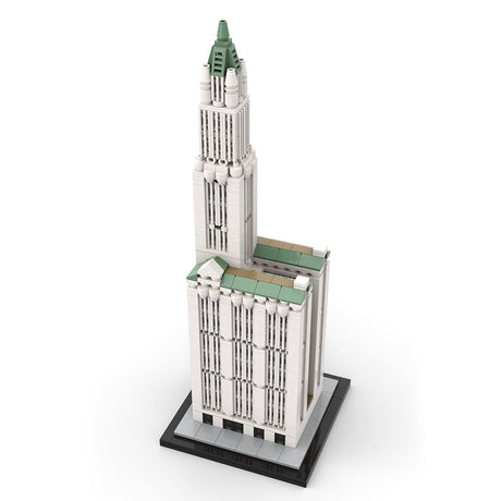 MOC - 126951 NYC Woolworth Building - 1/800 Scale Building Blocks - LesDiy - Building Blocks - 