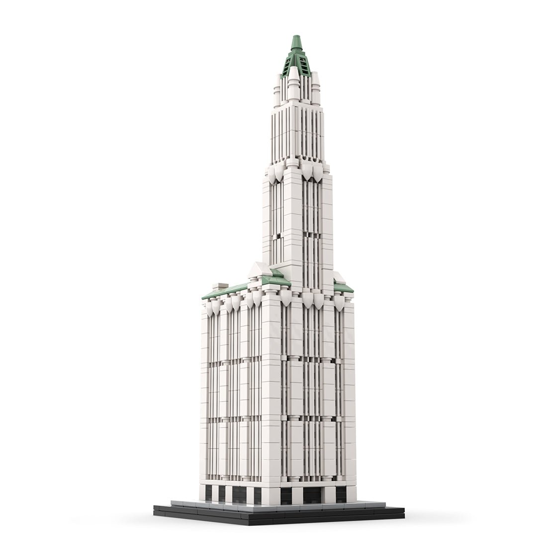 MOC - 126951 NYC Woolworth Building - 1/800 Scale Building Blocks - LesDiy - Building Blocks - 