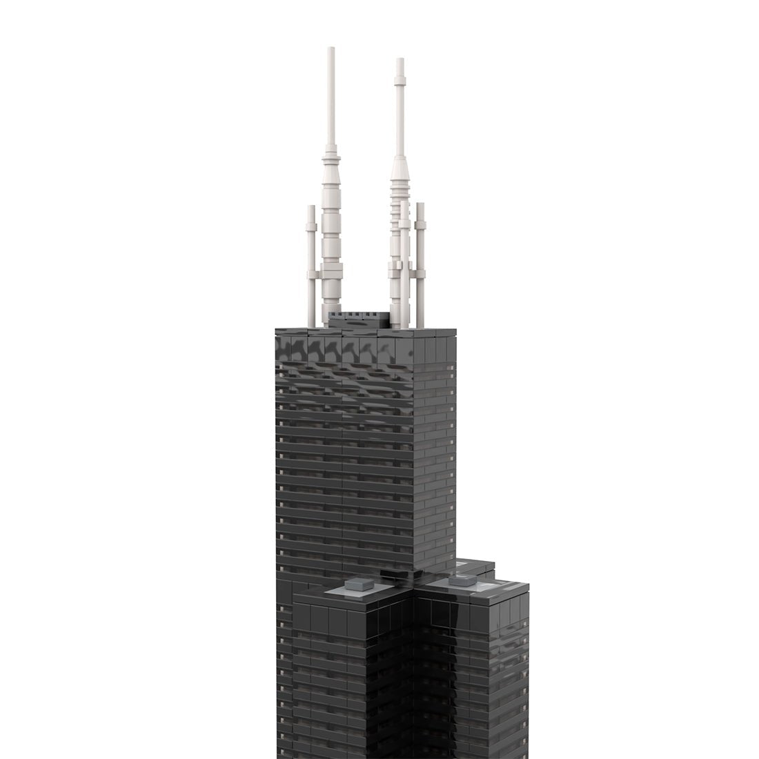 MOC - 127024 Willis Tower (Sears Tower) 1:800 Scale - LesDiy - 