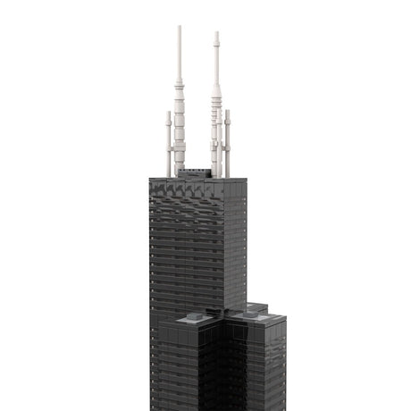 MOC - 127024 Willis Tower (Sears Tower) 1:800 Scale - LesDiy - 