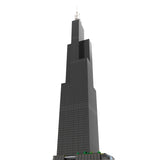 MOC - 127024 Willis Tower (Sears Tower) 1:800 Scale - LesDiy - 