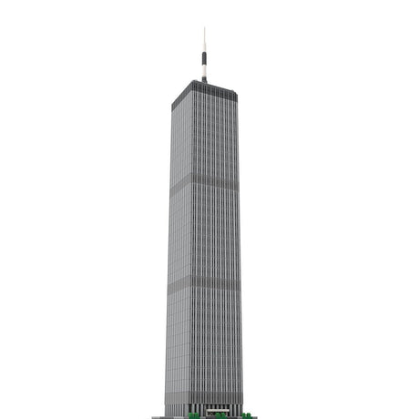 MOC - 127129 World Trade Center North Tower - 1/800 Scale Building Blocks - LesDiy - Building Blocks - 