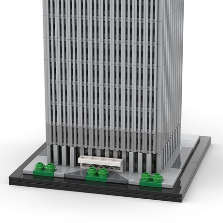 MOC - 127129 World Trade Center North Tower - 1/800 Scale Building Blocks - LesDiy - Building Blocks - 