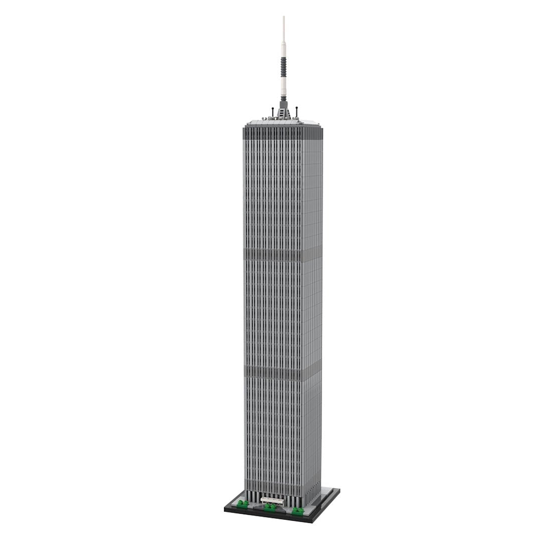 MOC - 127129 World Trade Center North Tower - 1/800 Scale Building Blocks - LesDiy - Building Blocks - 