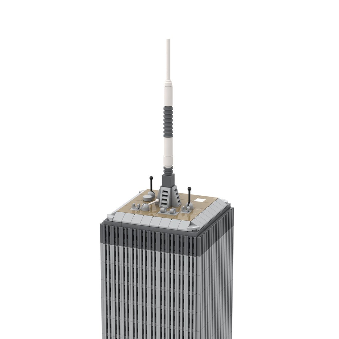 MOC - 127129 World Trade Center North Tower - 1/800 Scale Building Blocks - LesDiy - Building Blocks - 