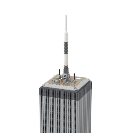 MOC - 127129 World Trade Center North Tower - 1/800 Scale Building Blocks - LesDiy - Building Blocks - 