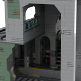 MOC-129272 Modular Urban Transit Station with Balcony Greenery Building Blocks-LesDiy-MOC-