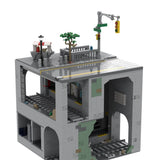 MOC-129272 Modular Urban Transit Station with Balcony Greenery Building Blocks-LesDiy-MOC-