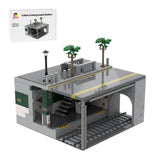 MOC-129272 Modular Urban Transit Station with Rooftop Greenery Building Blocks-LesDiy-MOC-