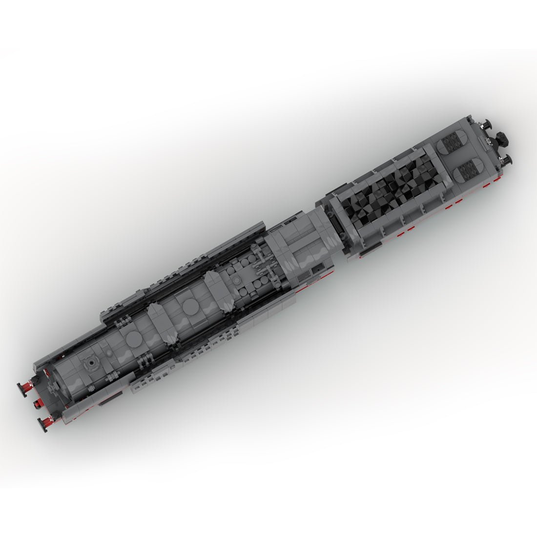 MOC - 129996 WWII DR - Baureihe 50 War Locomotive (8w) Building Blocks - LesDiy - 