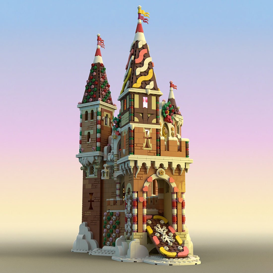 MOC - 130576 Medieval Winter Castle Model - LesDiy - Locomotive