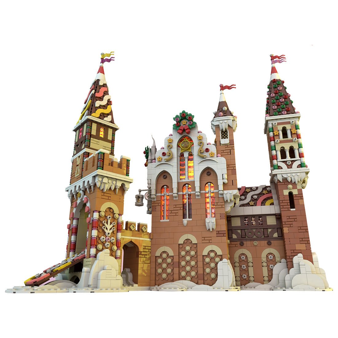 MOC - 130576 Medieval Winter Castle Model - LesDiy - Locomotive