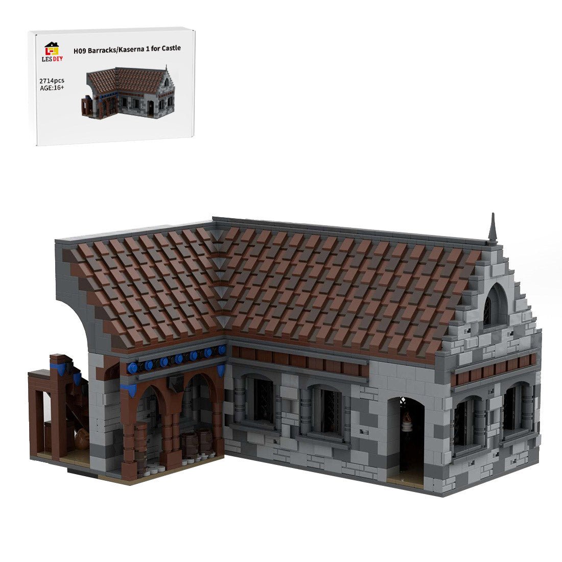 MOC - 131235 H09 Barracks/Kaserna 1 - LesDiy - 