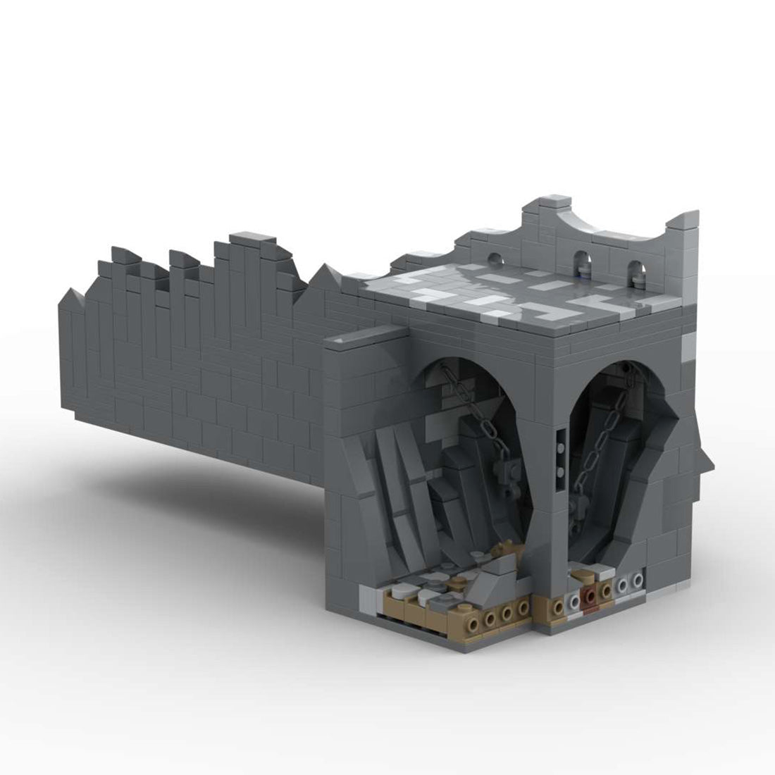 MOC - 131238 H12 Stairs to the Palace Gatehouse - LesDiy - 