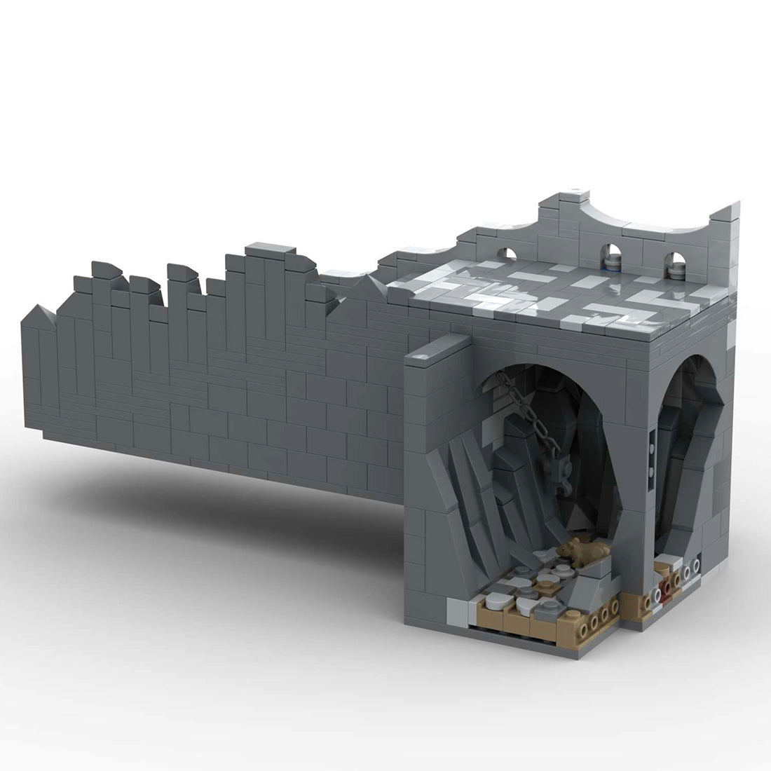 MOC - 131238 H12 Stairs to the Palace Gatehouse - LesDiy - 