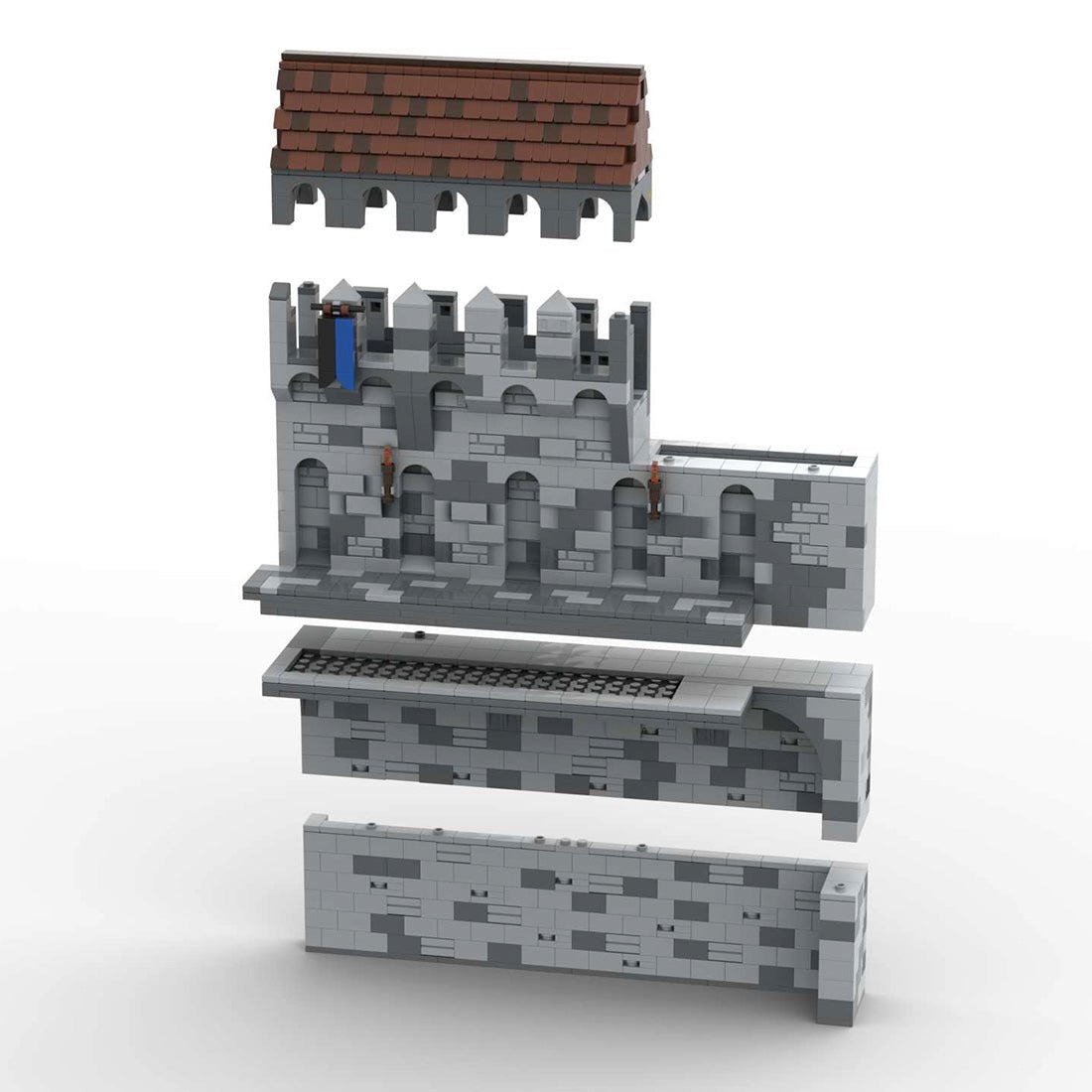 MOC - 131248 H13 Inner Palace Wall - LesDiy - 