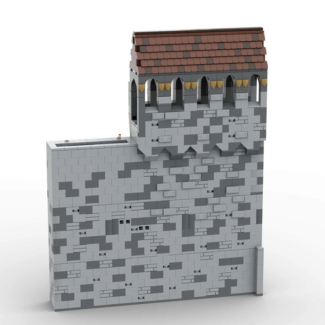 MOC - 131248 H13 Inner Palace Wall - LesDiy - 