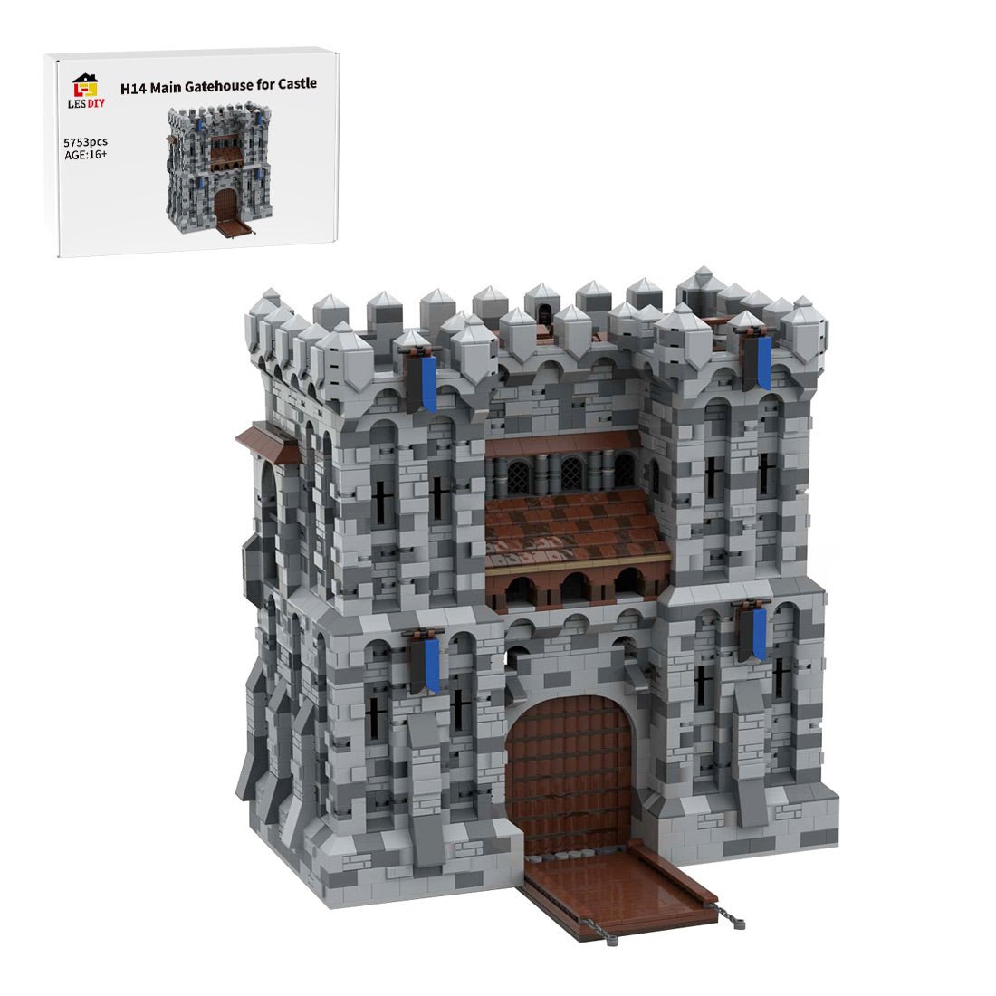 MOC - 131249 H14 Main Gatehouse - LesDiy - 