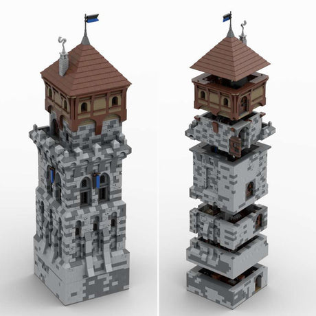 MOC - 131250 H15 Big Front Tower Building Blocks Set - LesDiy - Building Blocks