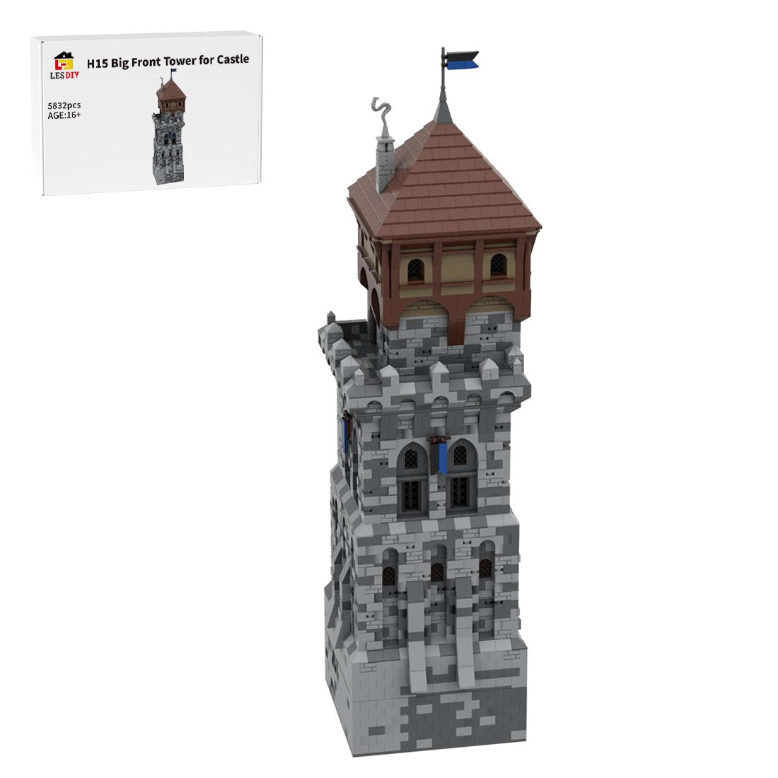 MOC - 131250 H15 Big Front Tower Building Blocks Set - LesDiy - Building Blocks