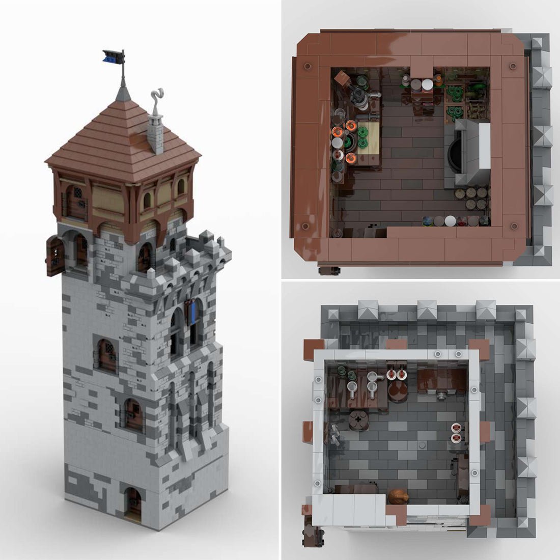 MOC - 131250 H15 Big Front Tower Building Blocks Set - LesDiy - Building Blocks