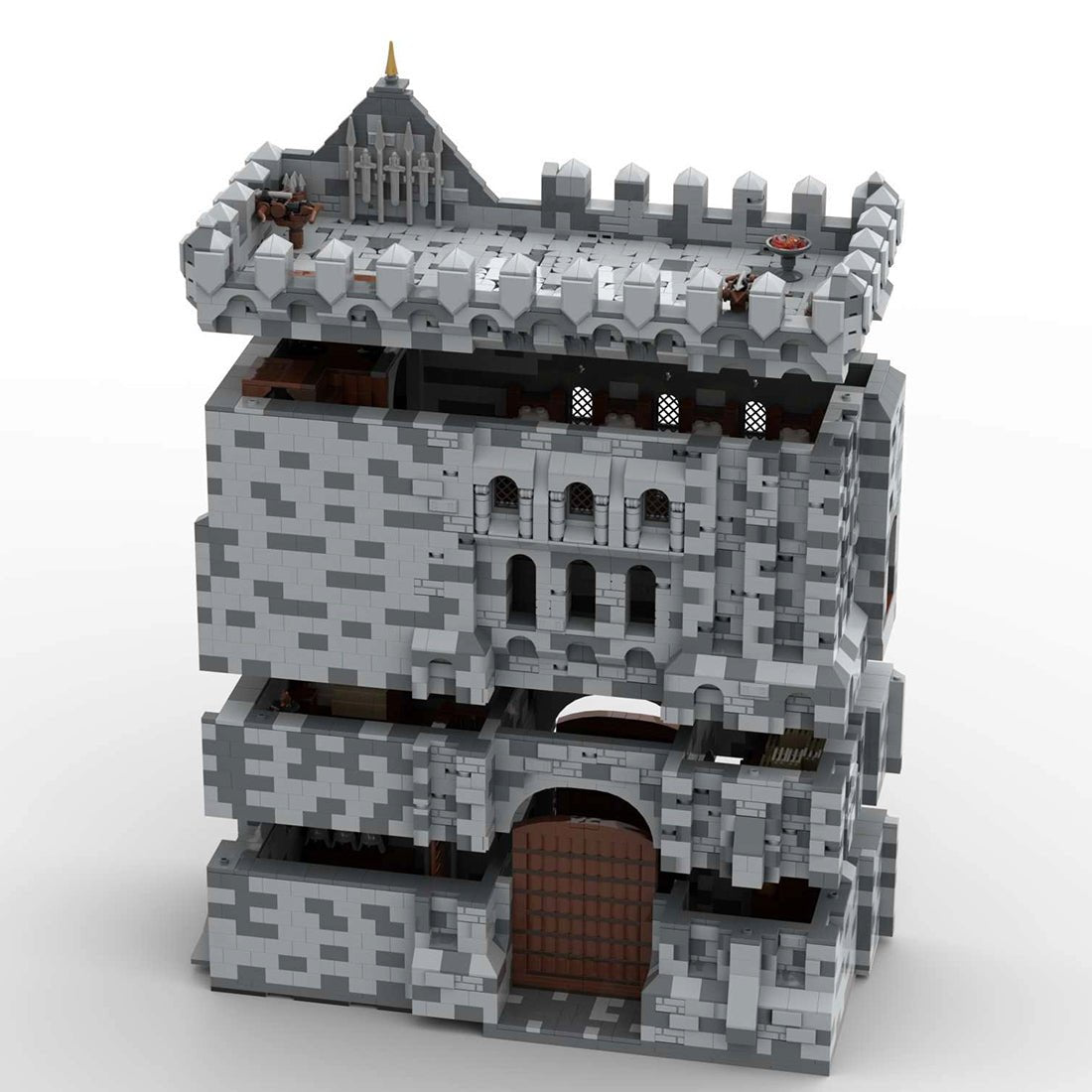 MOC - 131251 H16 Palace Gatehouse Building Blocks Set - LesDiy - Building Blocks