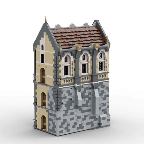 MOC - 131258 H17 Small Palace with Library, Dining and Practce Room - LesDiy - 
