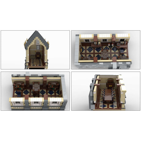 MOC - 131258 H17 Small Palace with Library, Dining and Practce Room - LesDiy - 