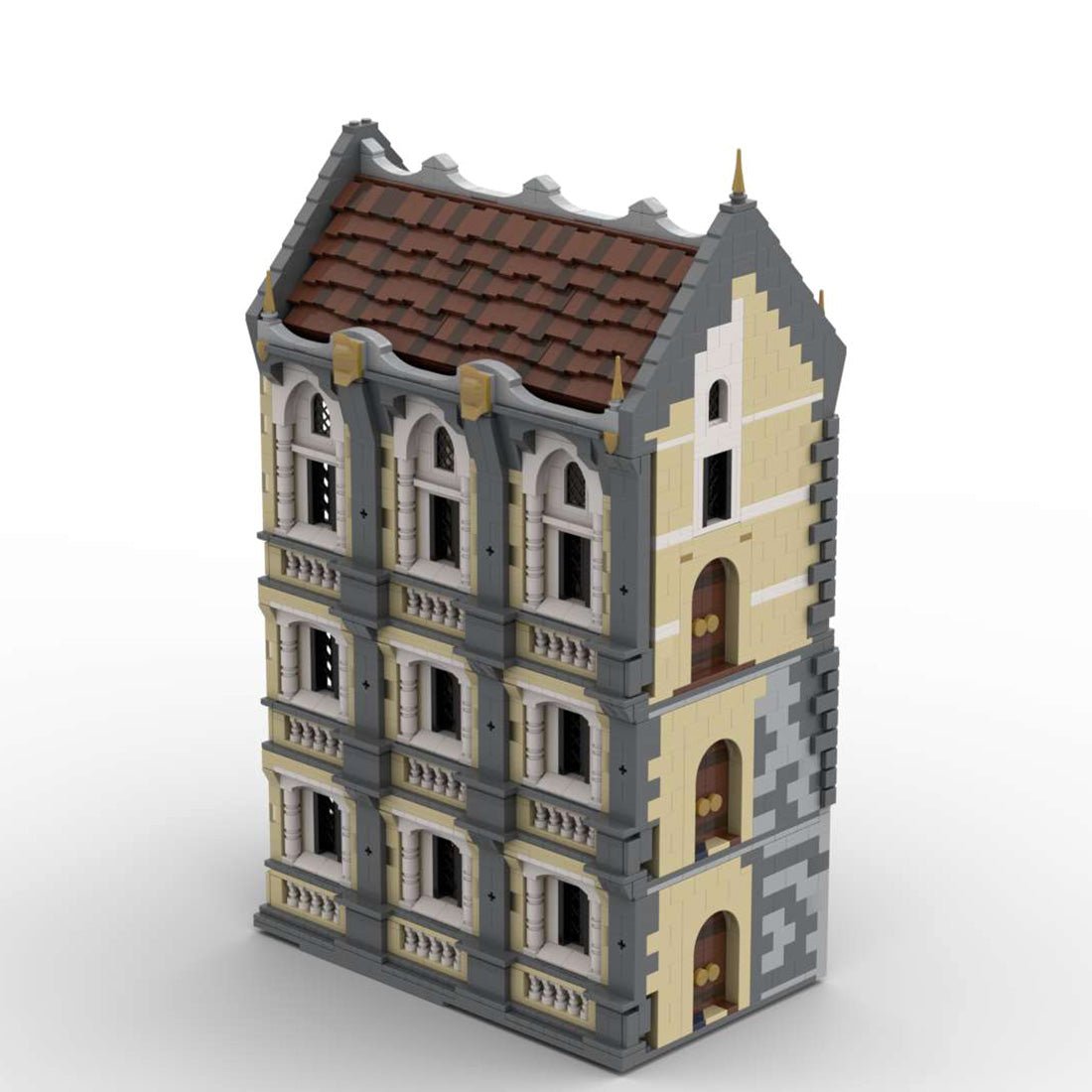 MOC - 131258 H17 Small Palace with Library, Dining and Practce Room - LesDiy - 